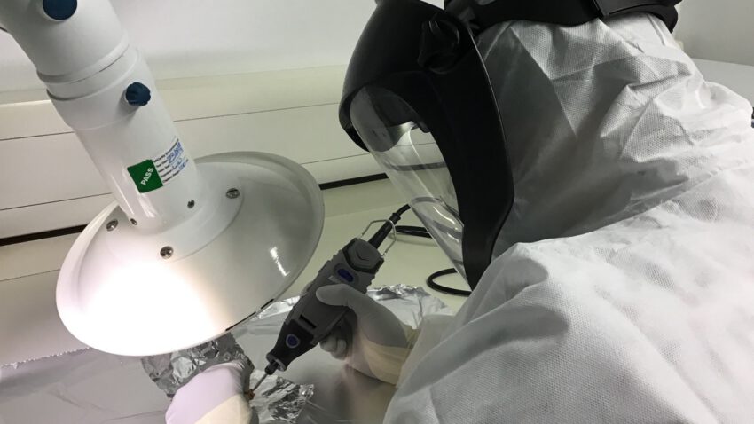 Sampling for ancient DNA analysis 3